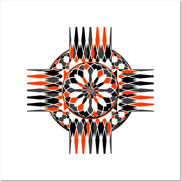 Geometric celtic cross Wall Art by Gaspar Avila